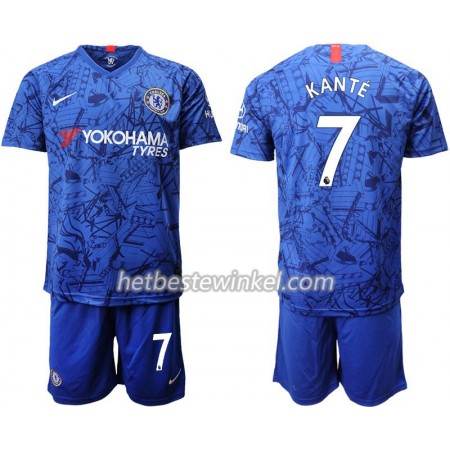 Chelsea Kante 7 Kind Voetbaltenues Thuis 2019/20 - SS (+ Korte broeken)